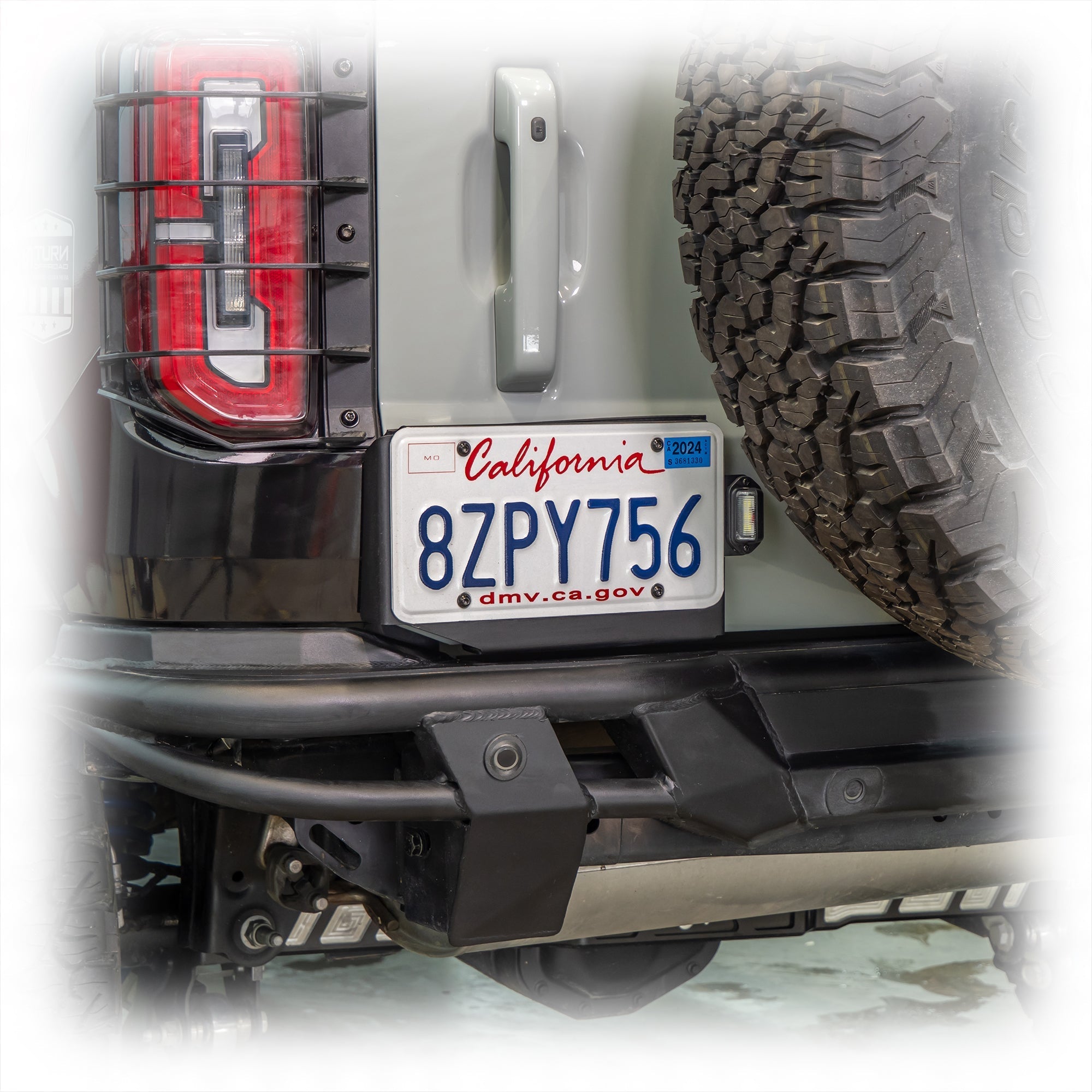 2021+ Ford Bronco License Plate Relocation Bracket - Turn Offroad