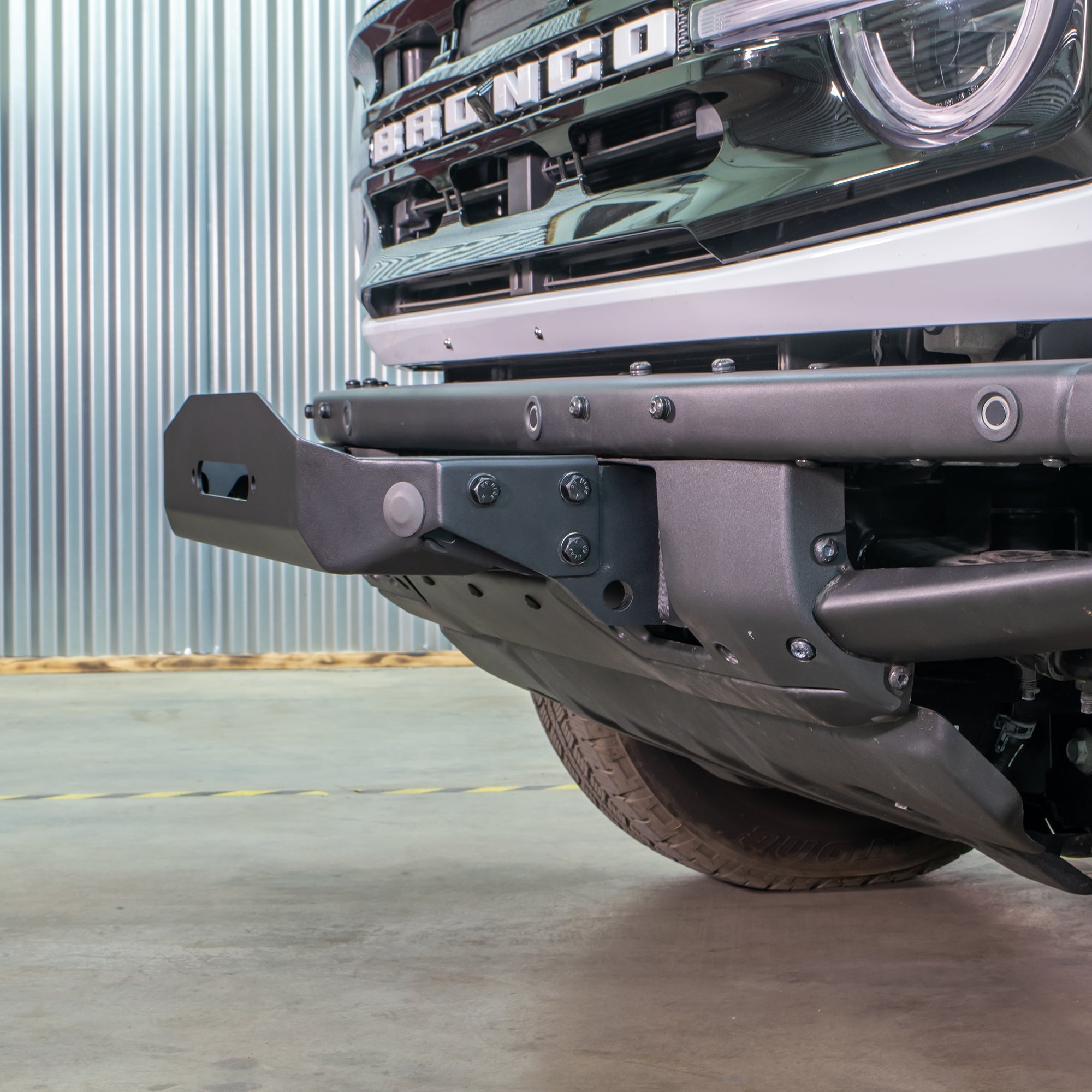 2021+ Ford Bronco OEM Modular Bumper / Raptor Winch Plate - Turn Offroad