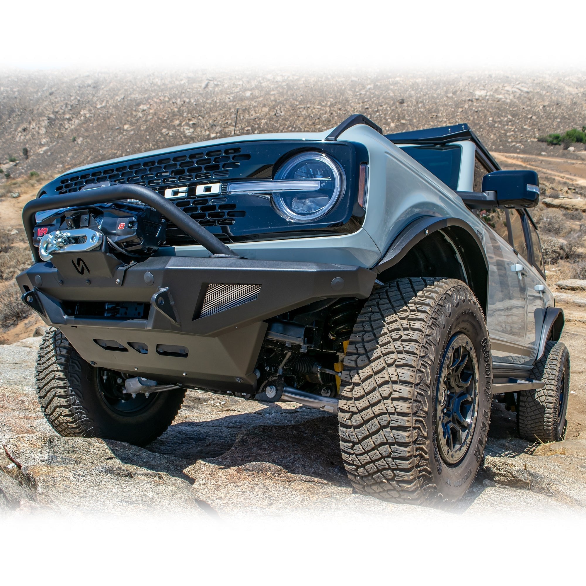 2021+ Ford Bronco Steel Fender Flares Kit w/ Marker Lights - Turn Offroad