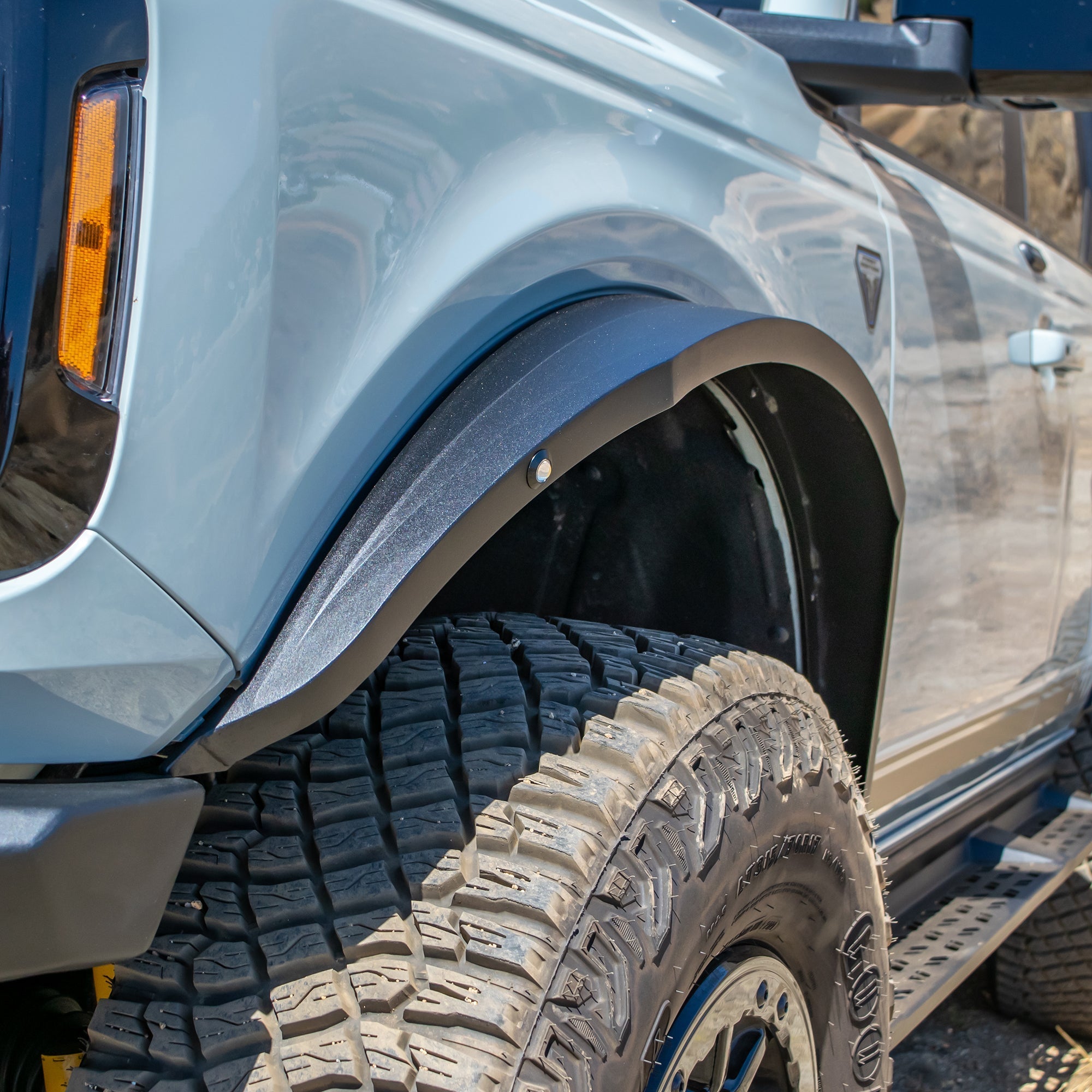 2021+ Ford Bronco Steel Fender Flares Kit w/ Marker Lights - Turn Offroad