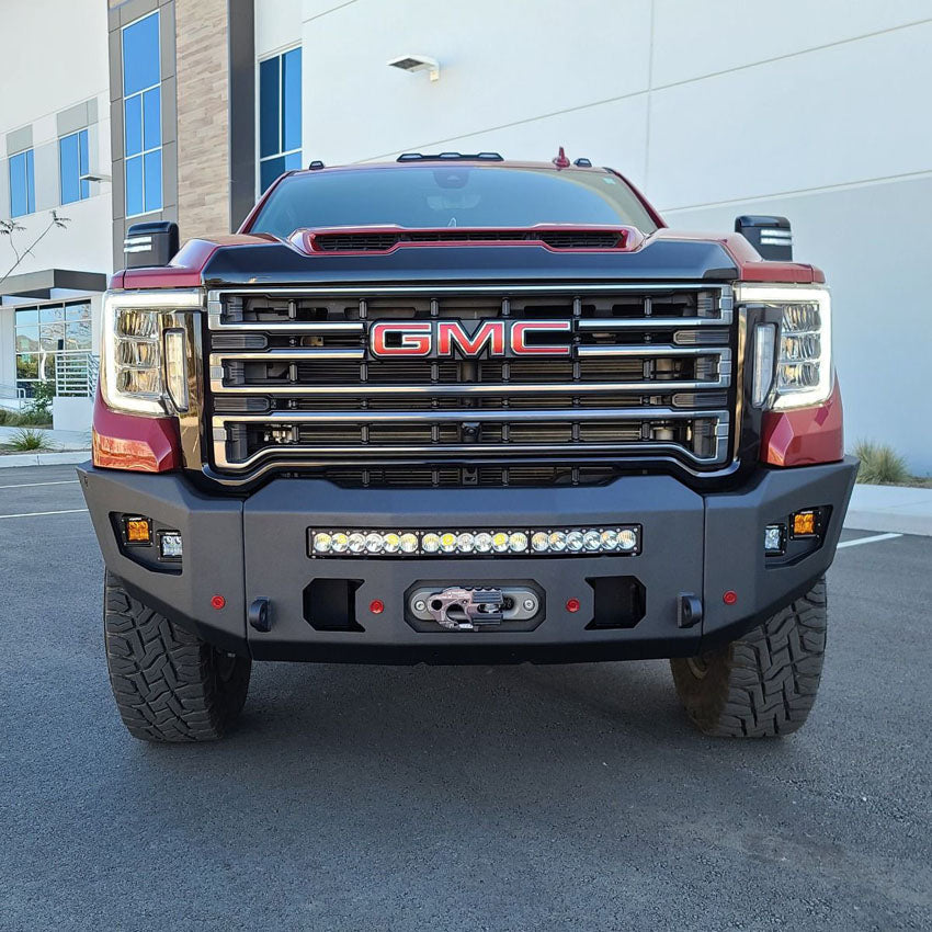 2020-2022 GMC SIERRA 2500/3500 ATTITUDE FRONT WINCH BUMPER Chassis Unlimited Inc. 