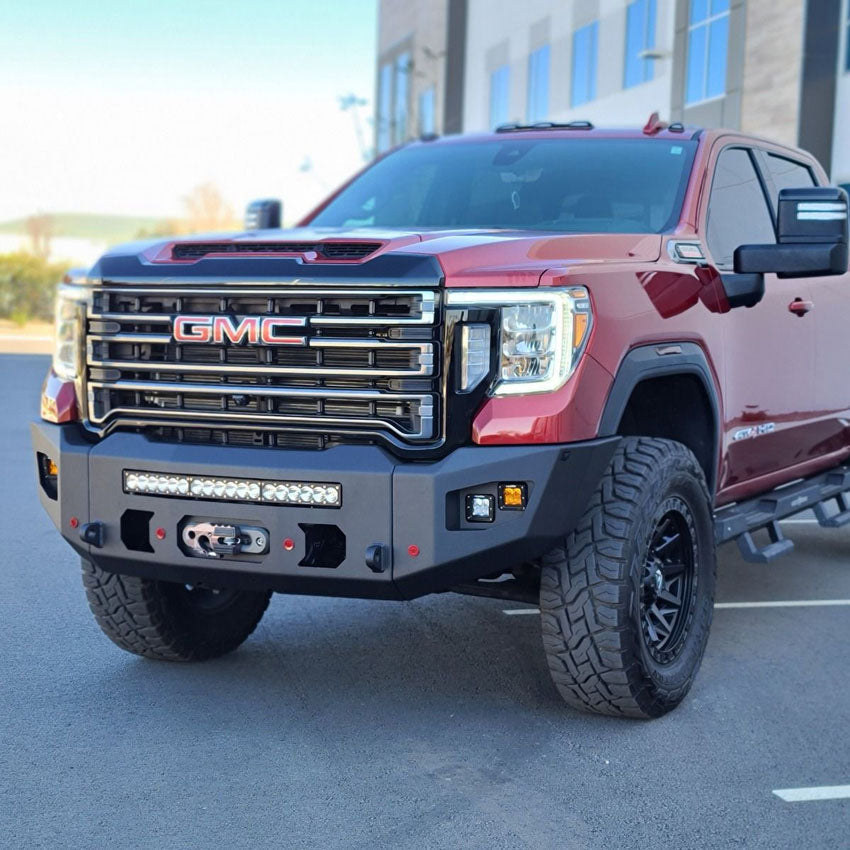 2020-2022 GMC SIERRA 2500/3500 ATTITUDE FRONT WINCH BUMPER Chassis Unlimited Inc. 