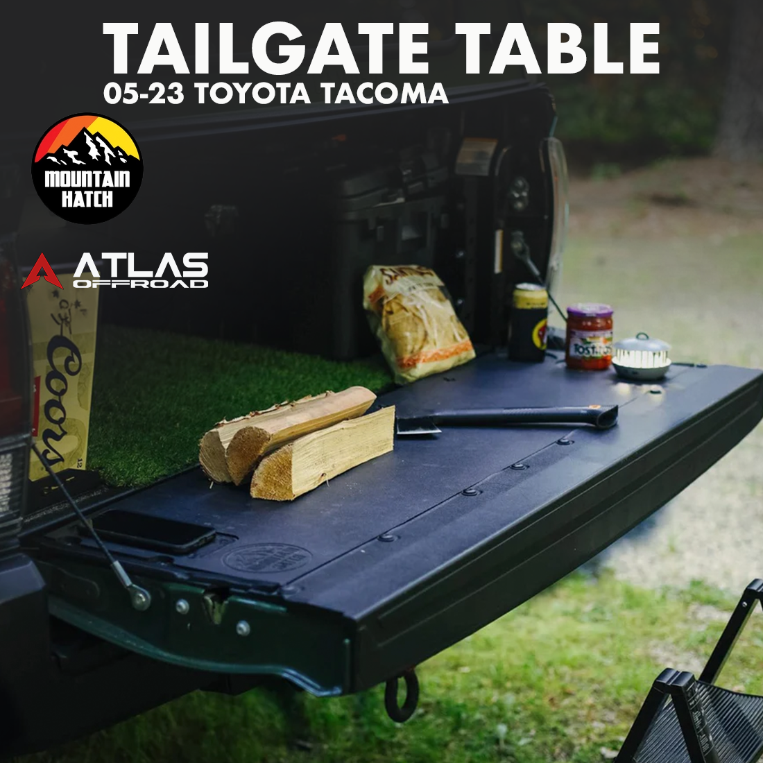 Atlas x Mountain Hatch Tailgate Table | 05-23 Toyota Tacoma