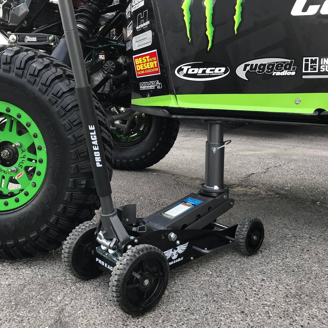 Pro-Eagle 2 Ton Floor Jack, Big Wheel "The Beast" image 8
