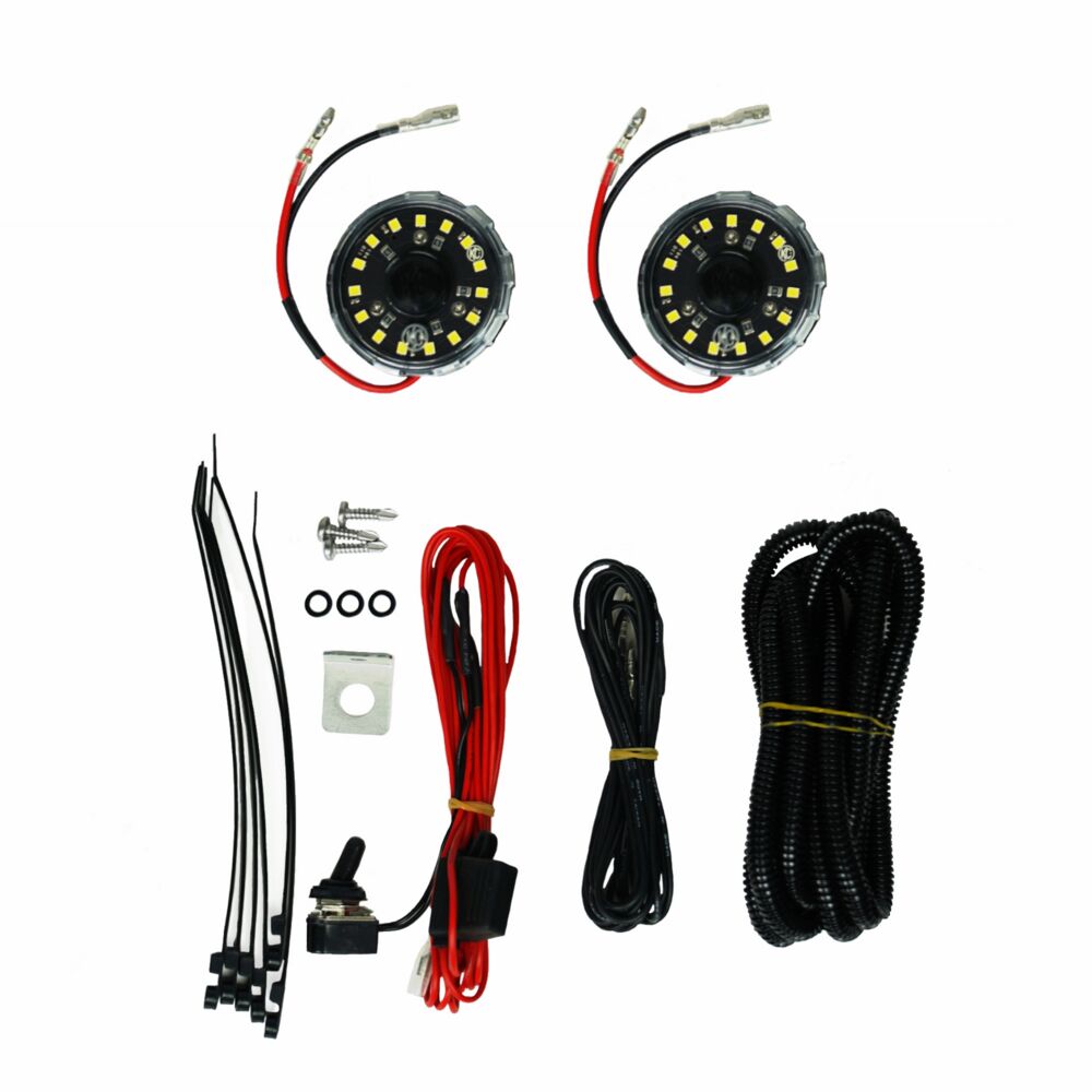 Cyclone V2 LED - 2-Light Universal Under Hood Lighting System - 5W Flood Beam - # 355