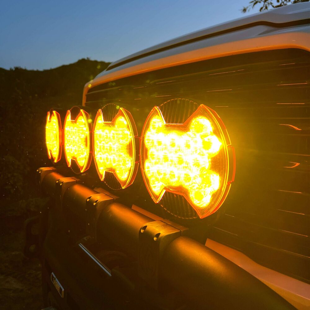 SlimLite® 8" LED - Light Shield - SAE Driving - Selective Yellow - # 5210