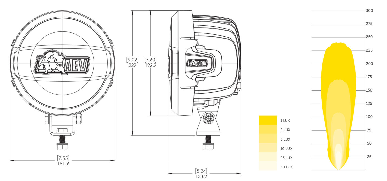 AEV - 7000 Series LED Off-Road Light Kit