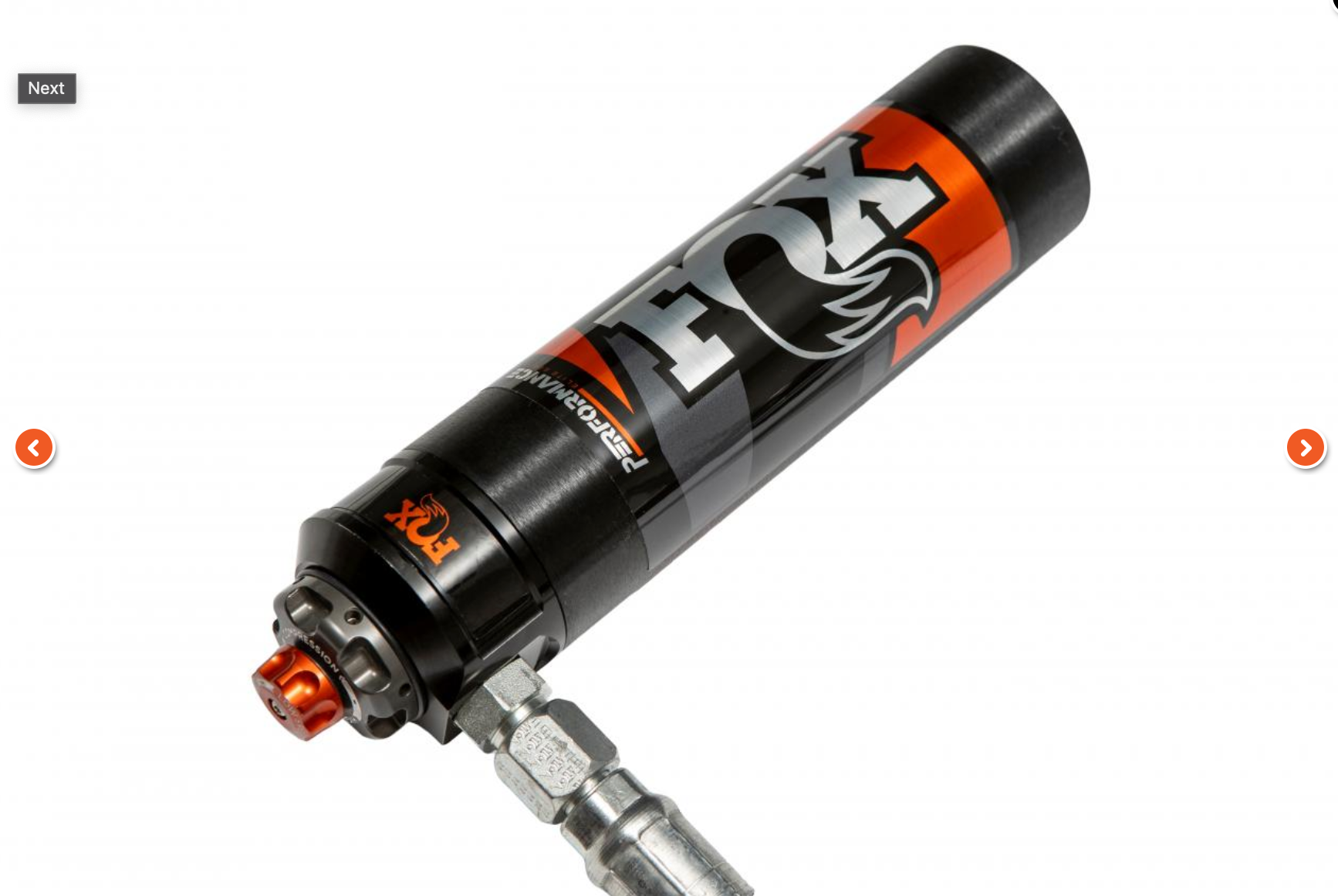 Fox - PERFORMANCE ELITE SERIES 2.5 FRONT COIL-OVER RESERVOIR SHOCK (PAIR) - ADJUSTABLE (4Door) image 1