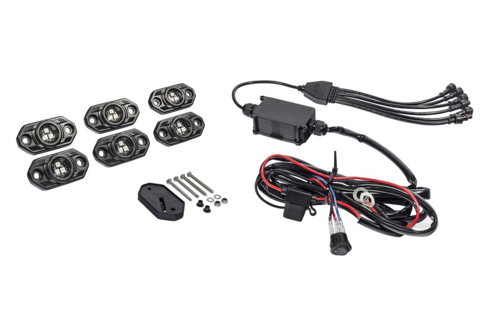 C-Series RGB Multi-Color Multi-Use LED 6-Light System - 5W Flood Beam - # 339