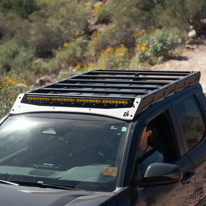C4 Fabrication - Tacoma Roof Rack with Optional Light Bar Mount / 4th Gen / 2024-2026