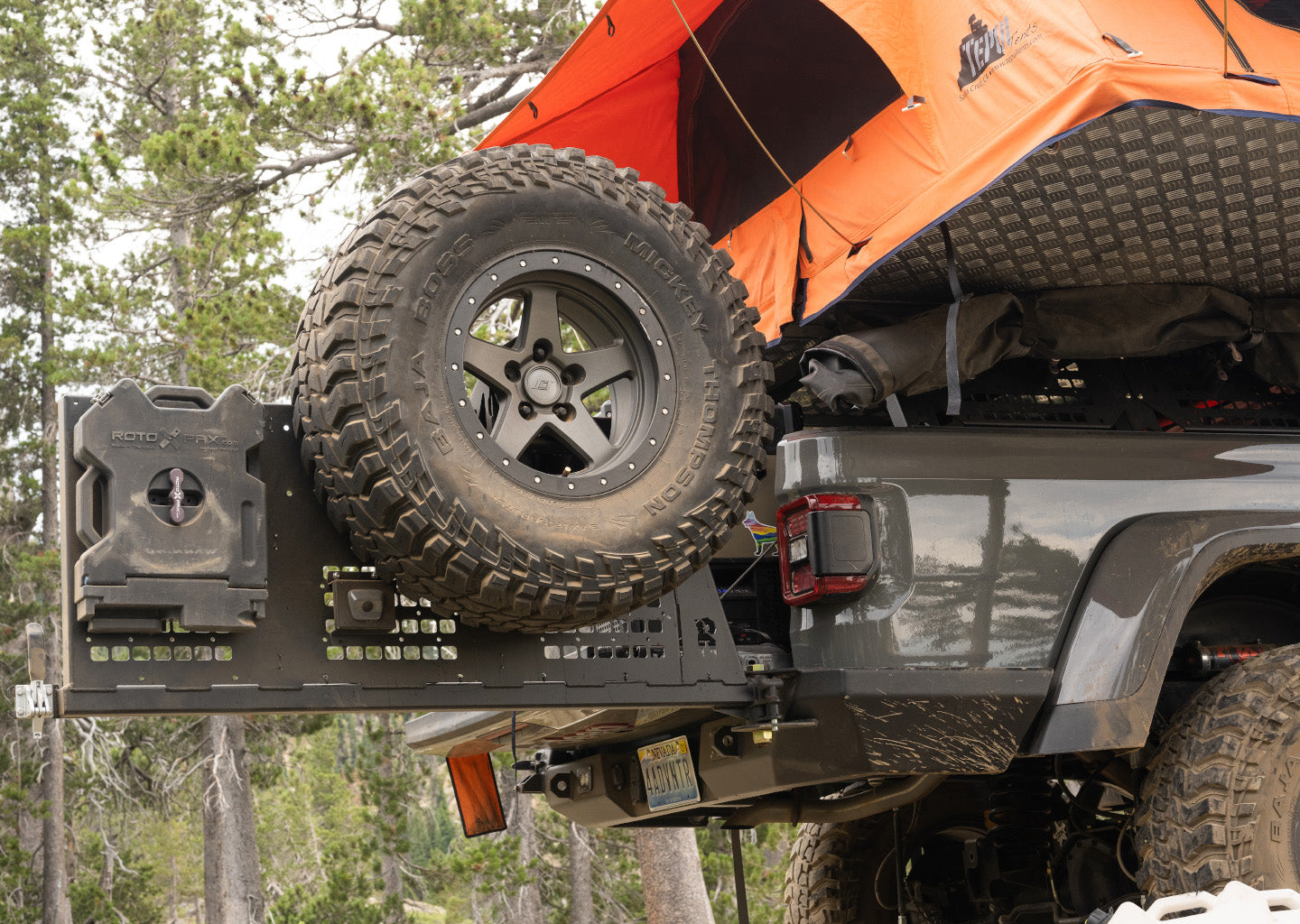 Jeep JT/ Gladiator Rear Bumper Swingout Tire Carrier Add-On