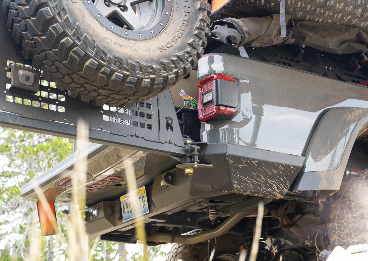 Jeep JT/ Gladiator Rear Bumper Swingout Tire Carrier Add-On
