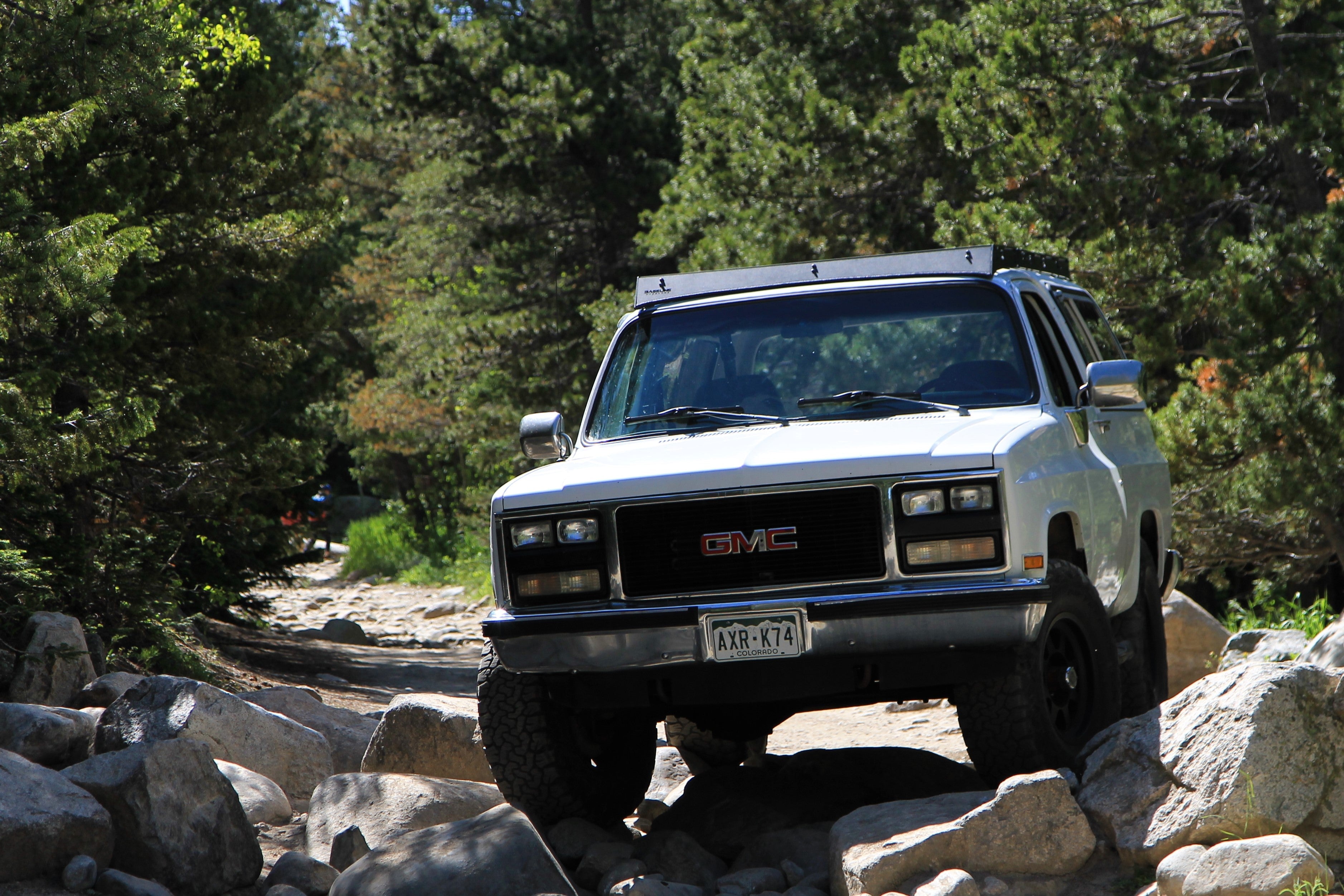 Square Body Blazer with Roof Rack from Baseline Overland and 35 inch tires on Method Race Wheels