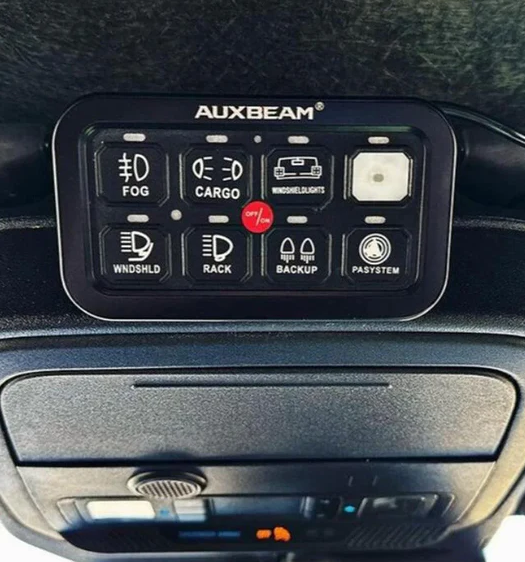 AUXBEAM AR Series 6/8 Gang LED Switch Panel,Off Road Light Controller