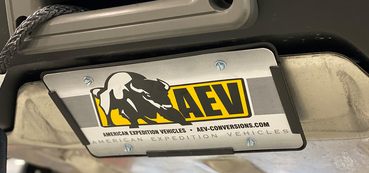 AEV License Plate Mount  | 17-22 Colorado ZR2 image 0