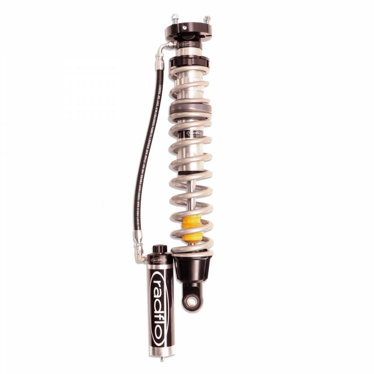 Radflo Ford Bronco OE Replacement 2.5" Diameter Rear Coil Overs with Remote Reservoirs image 1