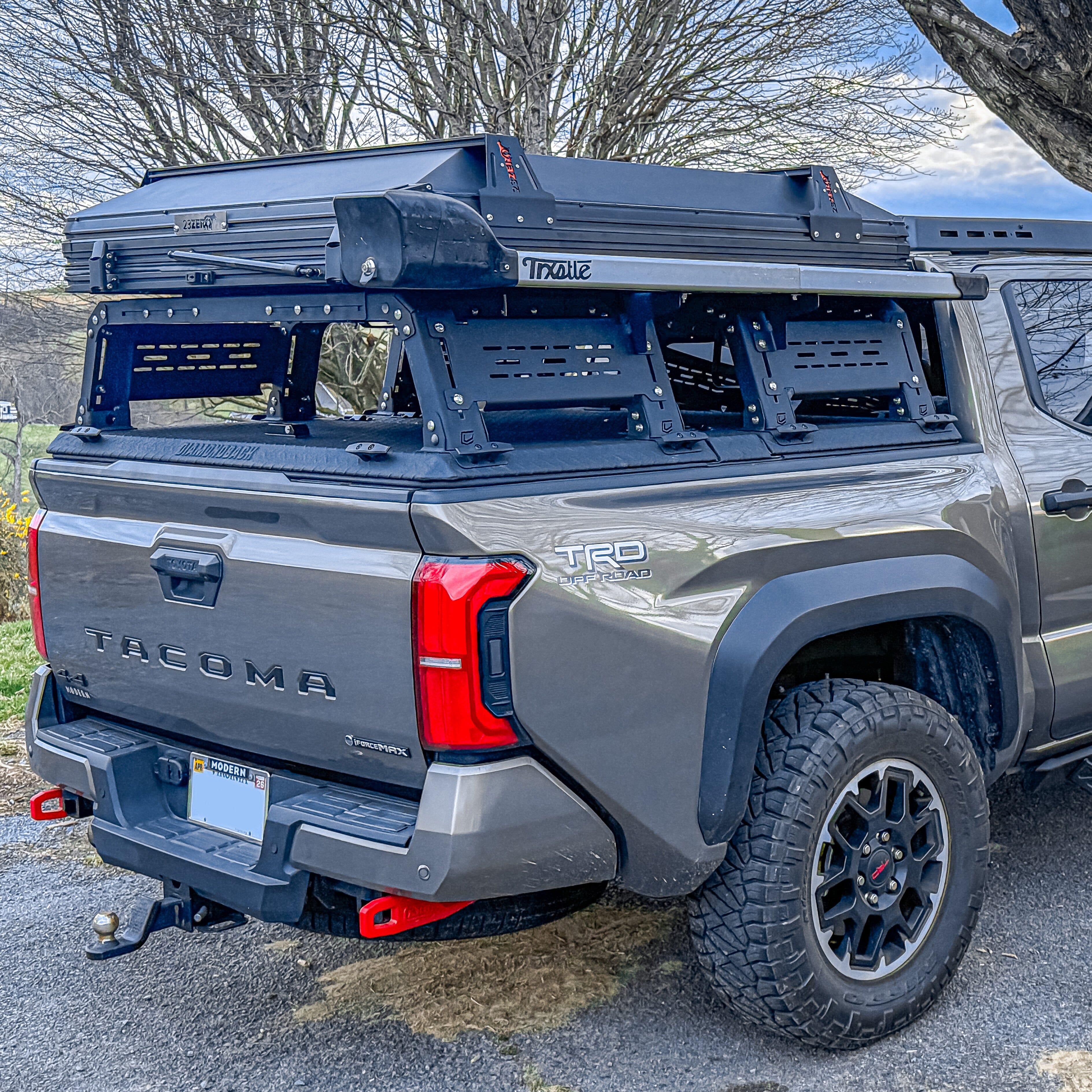 THORAX BED RACK SYSTEM- FITS DIAMOND BACK COVERS 2024-2025 TACOMA Motor Vehicle Parts Chassis Unlimited Inc. 