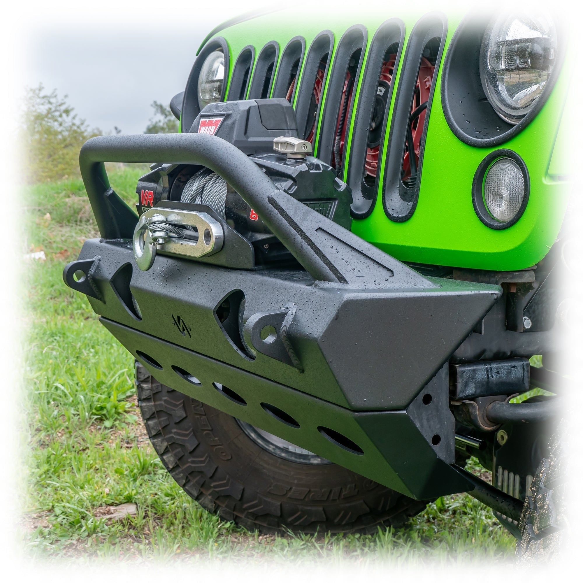 Jeep JK/JL/JT Front Bumper with Full Skid Plate | 2007–2025 - Turn Offroad