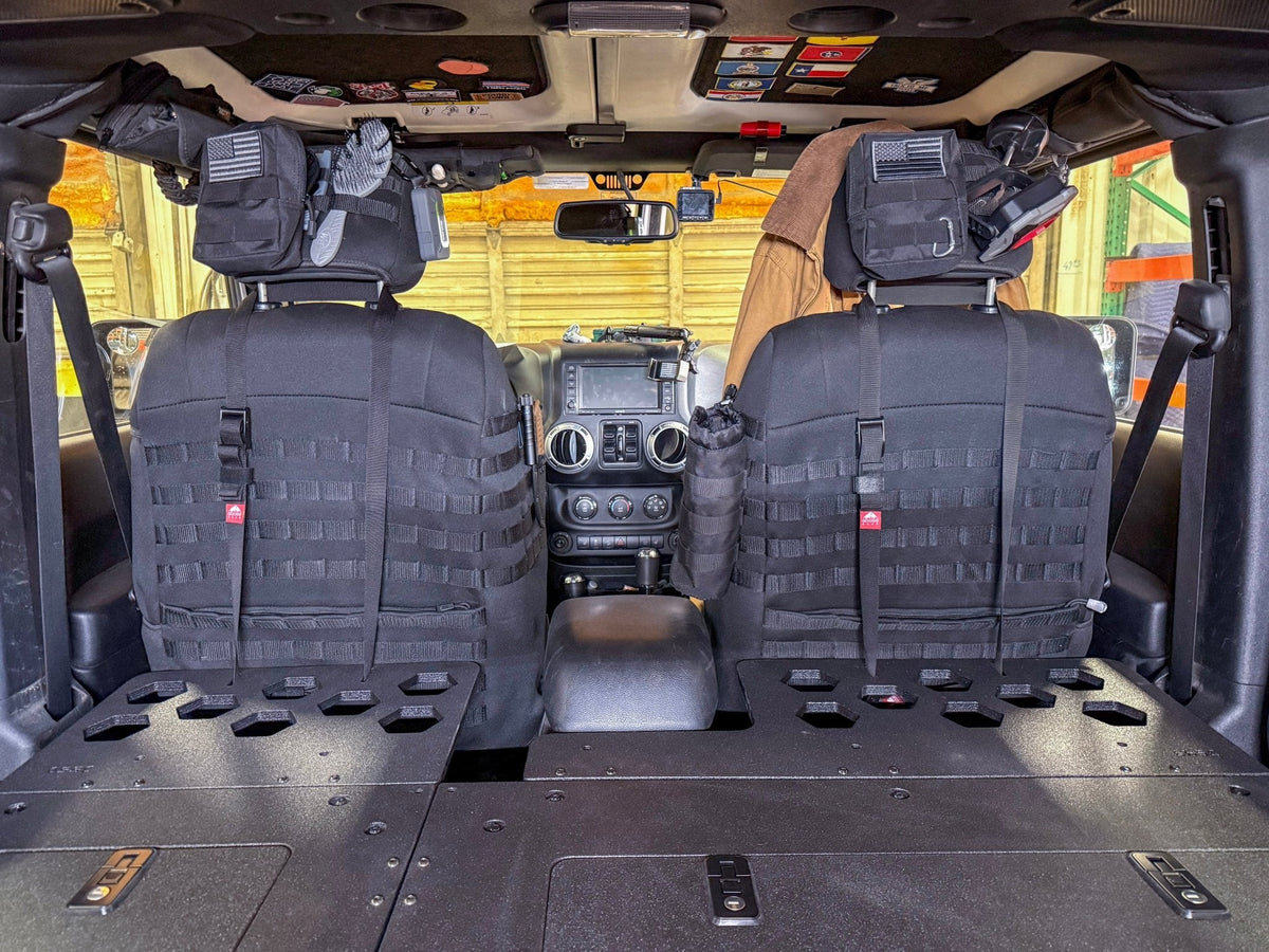 Jeep - Wrangler - 2007-2018 - JKU - 4 Door - Explore Series - Second Row Seat Delete Plate System - Second Row - Module Based - 8" Module