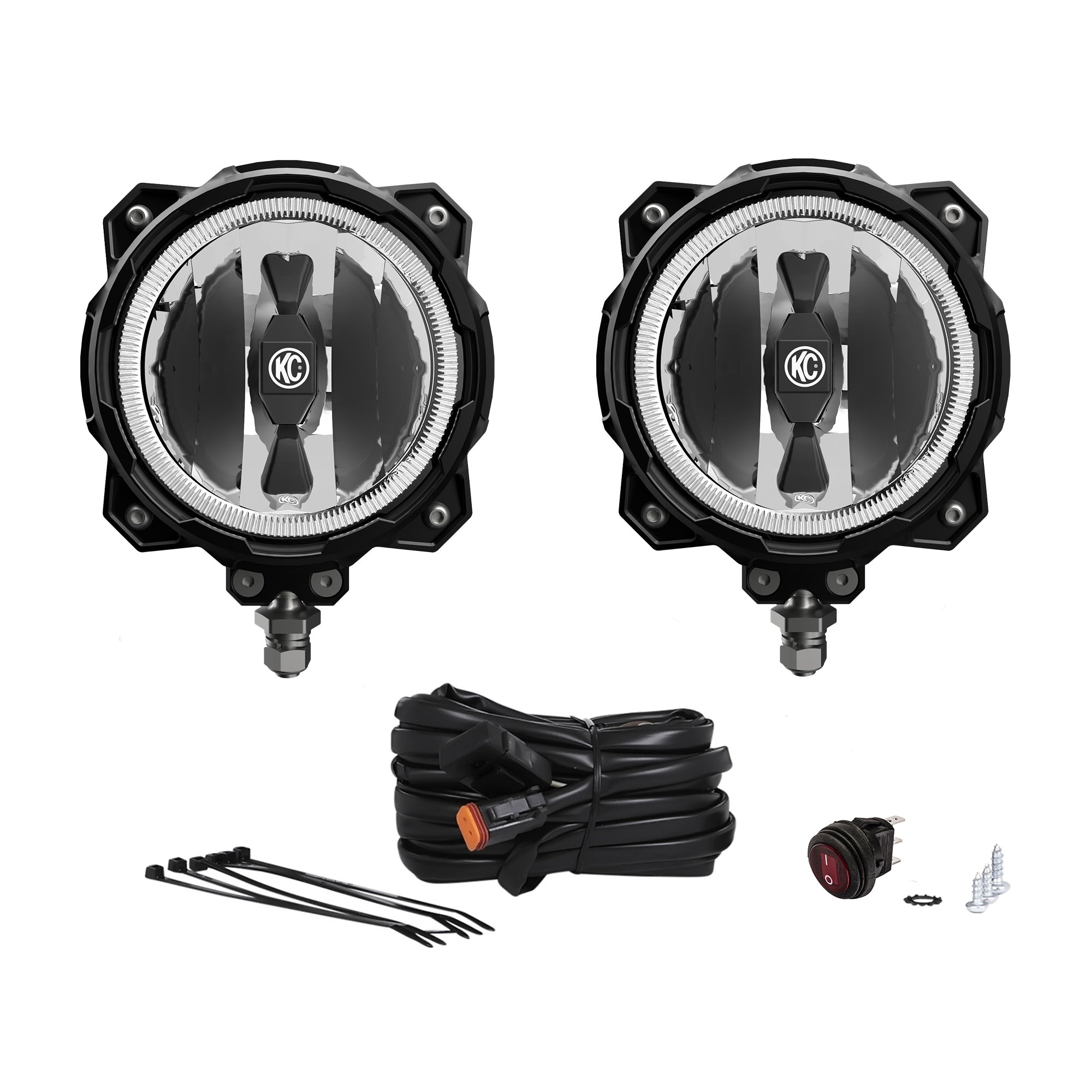 6" Gravity® Pro6  LED - Infinity Ring - 2-Light System - 20W Spot Beam - #91301