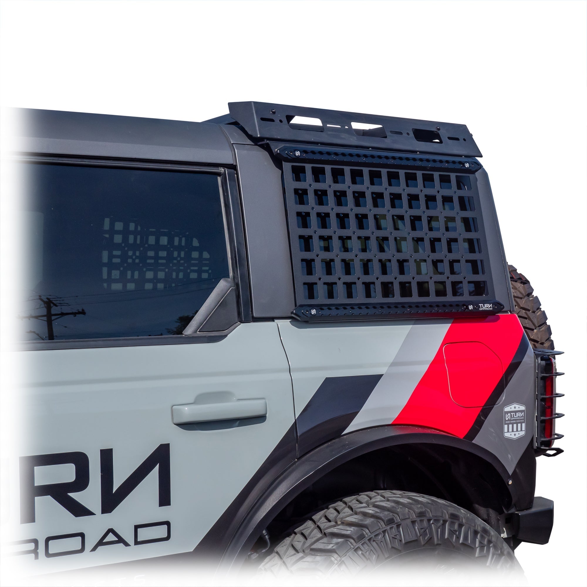 Side MOLLE Panels for 2021+ Ford Bronco 4 - Door Hard Top - Turn Offroad