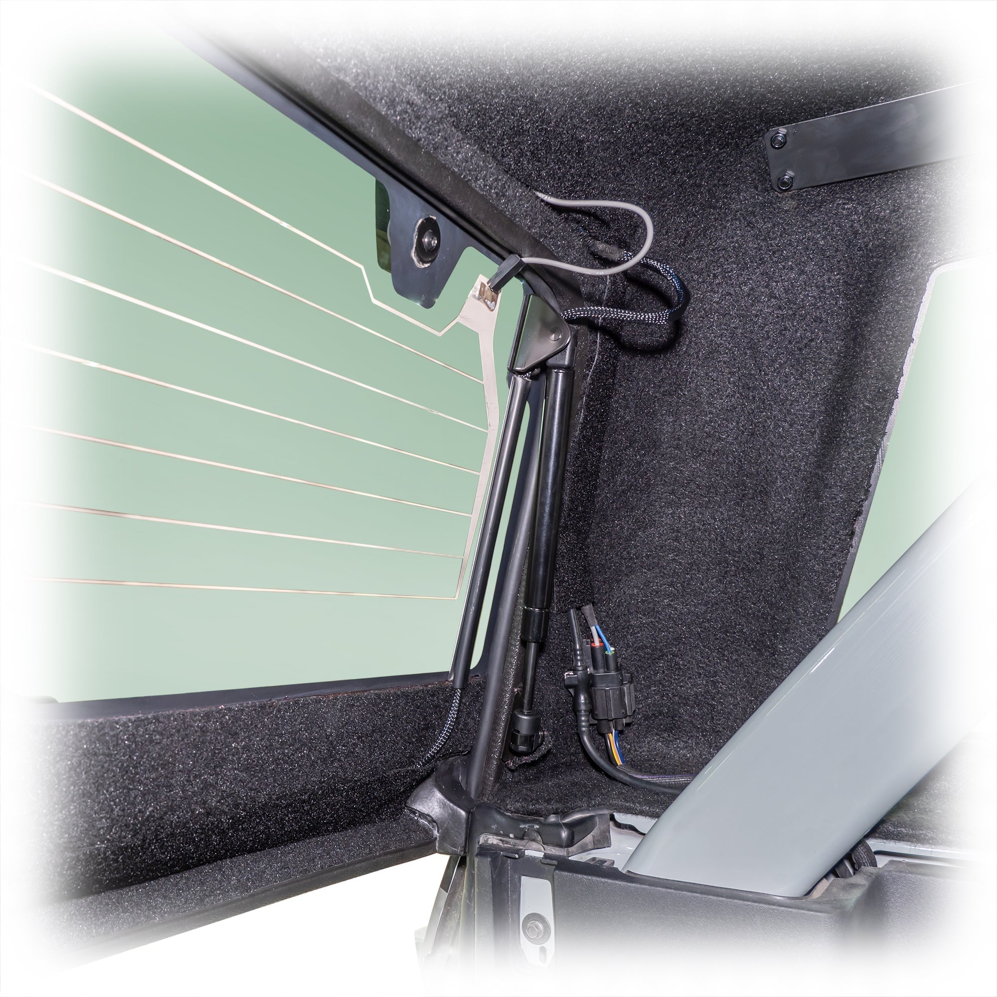TR10 Bronco Hard Top Rear Window, Defroster & Wiper Assembly - Turn Offroad