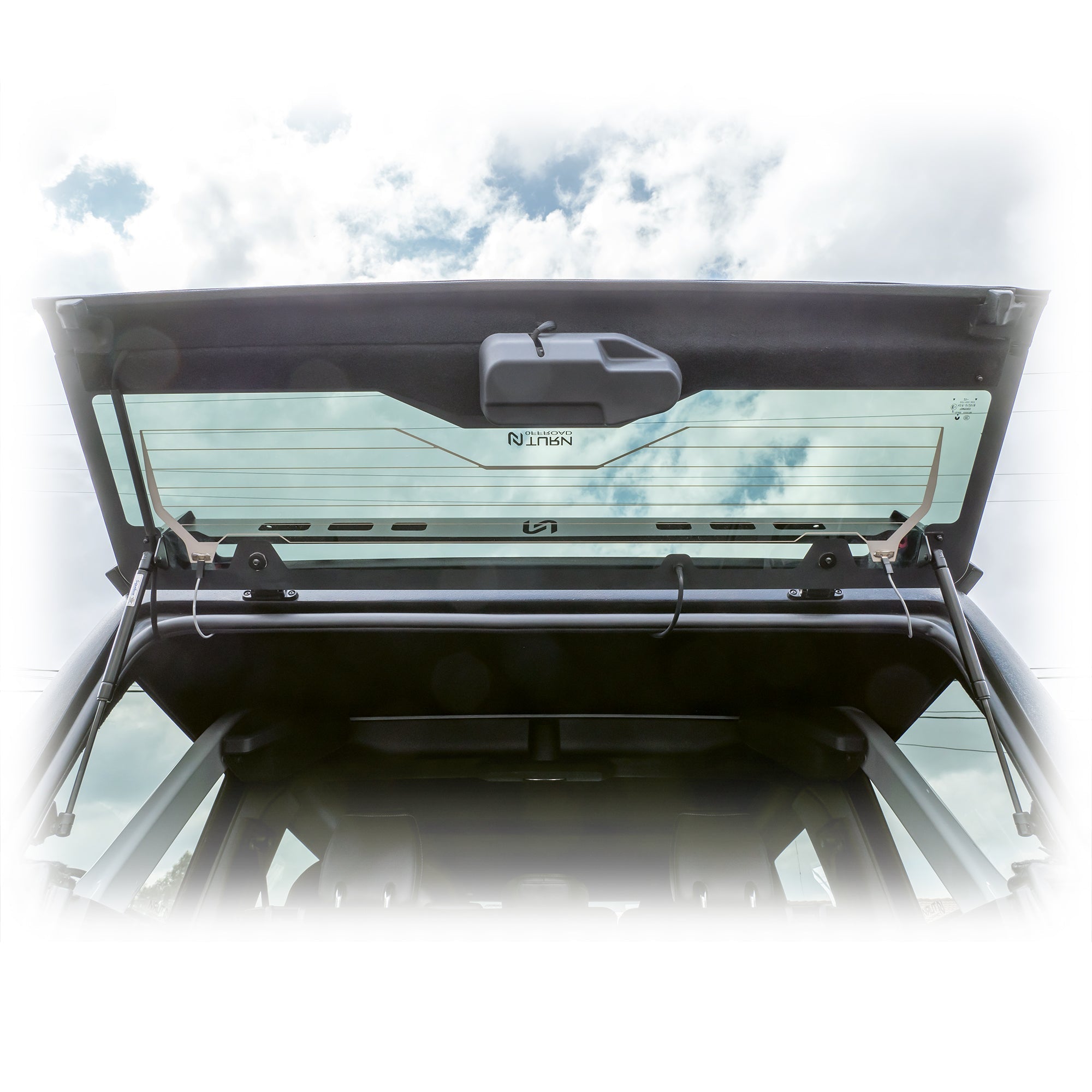 TR10 Bronco Hard Top Rear Window, Defroster & Wiper Assembly - Turn Offroad