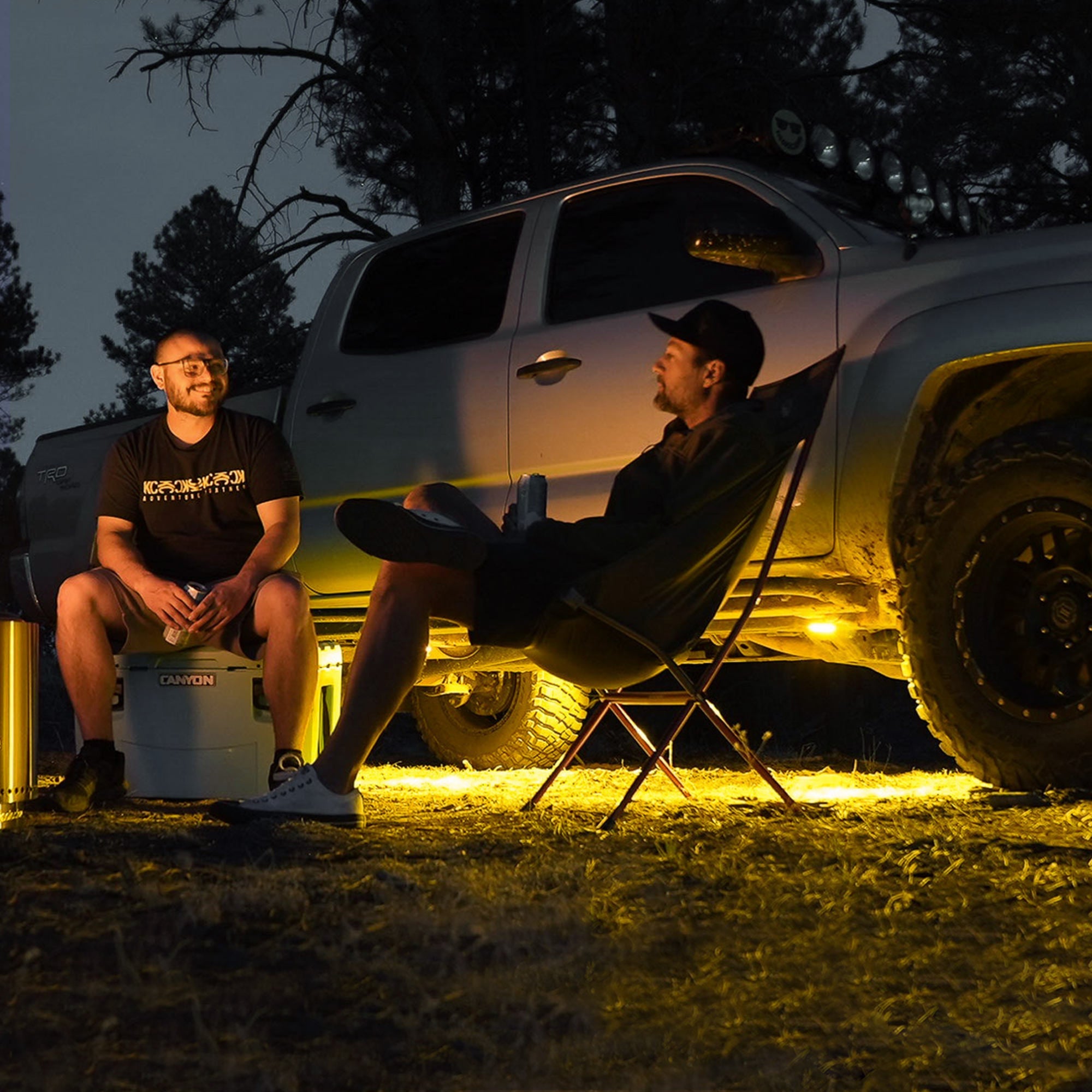 Cyclone V2 LED - Rock Light - 6-Light System - Amber - 5W Flood Beam - #91041